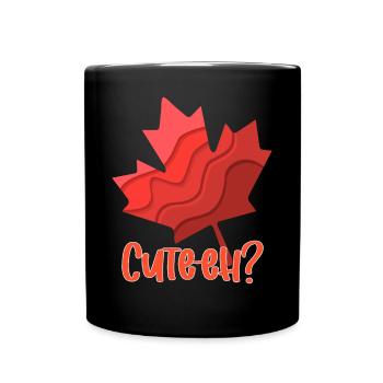 Canada Bébé Feuille d’érable Mignon-Eh - Mug uni - noir - Devant