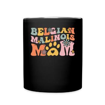 Groovy Dog Mom - Tasse einfarbig - Schwarz - Vorne
