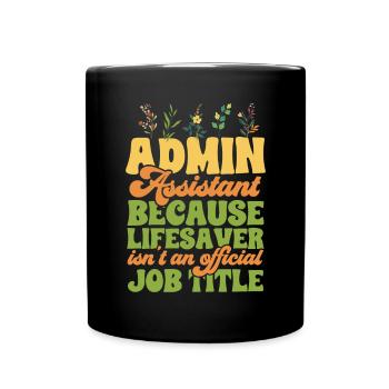 Secrétaire, Adjointe administrative, Commis de bureau - Mug uni - noir - Devant