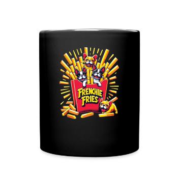 Frenchie Fries - Frites sucrées de bouledogue français - Mug uni - noir - Devant