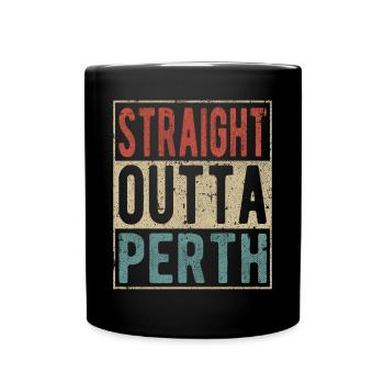 Tout droit sorti de Perth - Mug uni - noir - Devant