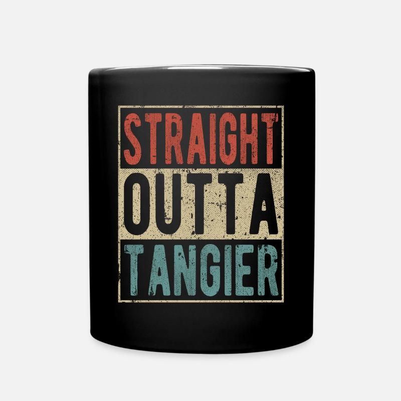 Tout droit sorti de Tanger - Mug uni - noir