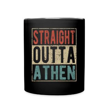 Tout droit sorti d’Athènes - Mug uni - noir - Devant