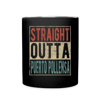 Tout droit sortie de Puerto Pollensa - Mug uni - noir - Devant