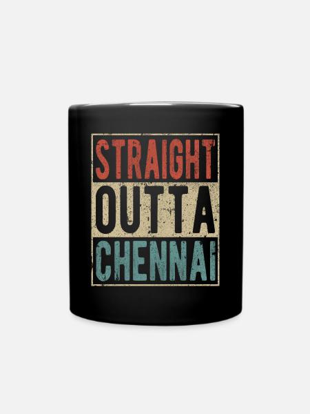 Direkt aus Chennai heraus - Tasse einfarbig - Schwarz