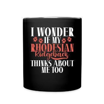 Cadeaux Rhodesian Ridgeback - Mug uni - noir - Devant