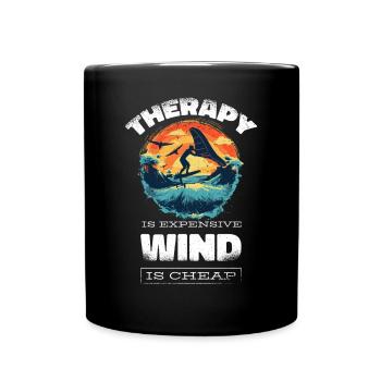 Wingfoil Surfer Wingfoiling Accessories Wing-Foiling - Full Colour Mug - black - Front