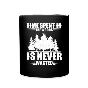 Waldspaziergang Bergsteiger Wanderer Waldliebhaber - Tasse einfarbig - Schwarz - Vorne