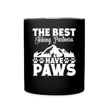 Hiking Accessories Mountaineers Dog Owners - Full Colour Mug - black - Front