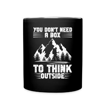 Accessoires de randonnée pour hommes Randonnée Alpiniste Randonneur - Mug uni - noir - Devant