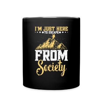 Accessories for hikers Hiking accessories Mountaineer - Full Colour Mug - black - Front