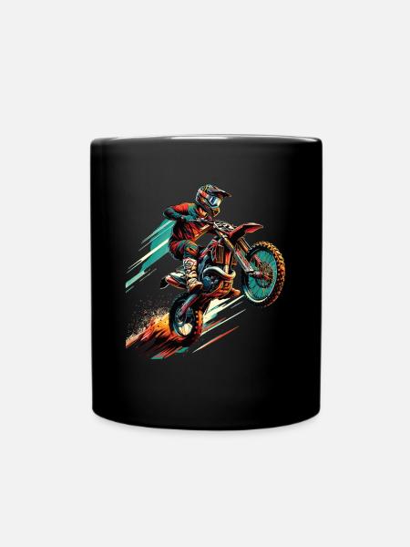 Motocross Moto Motocross Pilote Motocross Motocross - Mug uni - noir