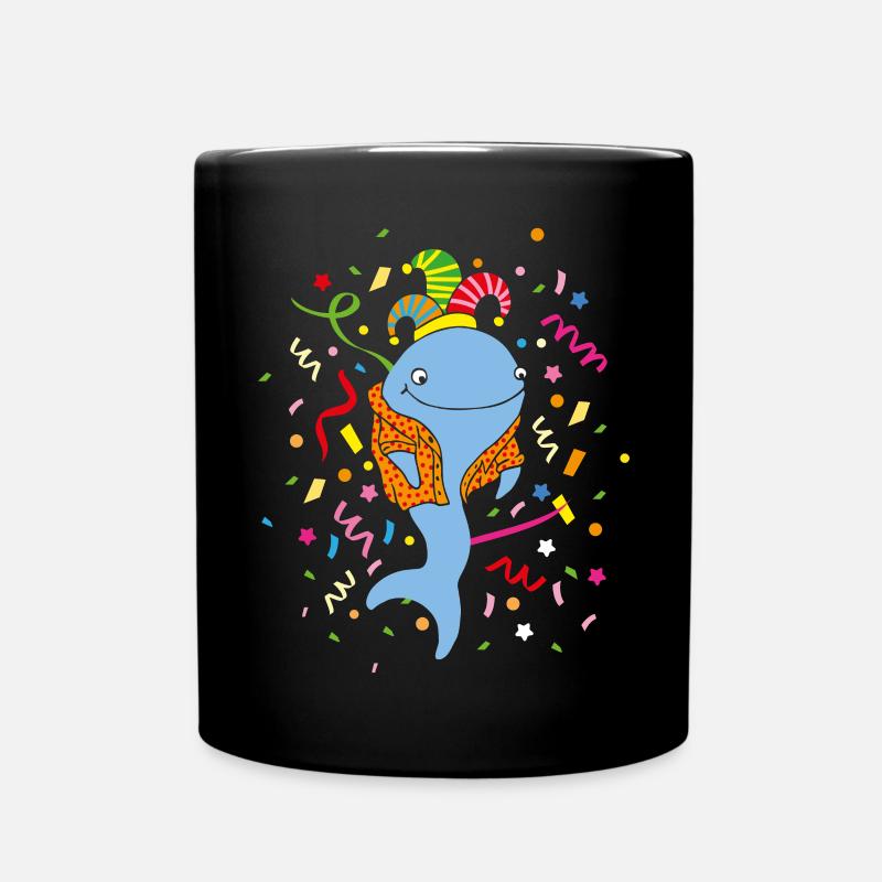 Karneval Fasching Konfetti Narrenkappe Kölner - Tasse einfarbig - Schwarz