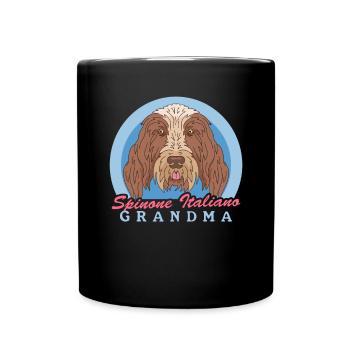 Spinone Italiano Granny chien italien cadeau - Mug uni - noir - Devant