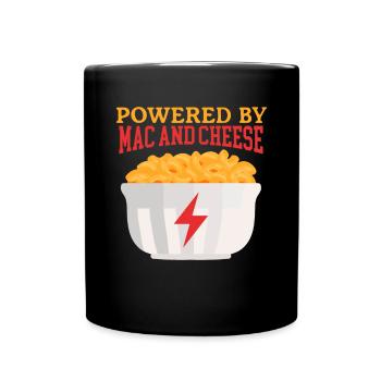 Macaroni with Cheese Mac and Cheese Gift - Full Colour Mug - black - Front