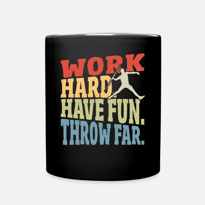 Speerwerfen Speerwerfen Geschenk - Tasse einfarbig - Schwarz