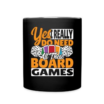 Board Games Game Board Gift - Full Colour Mug - black - Front