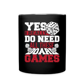 Board Games Game Board Gift - Full Colour Mug - black - Front