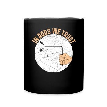 Dowsing Divining Water Witching Dowser - Full Colour Mug - black - Front