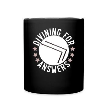 Dowsing Divining Water Witching Dowser - Full Colour Mug - black - Front