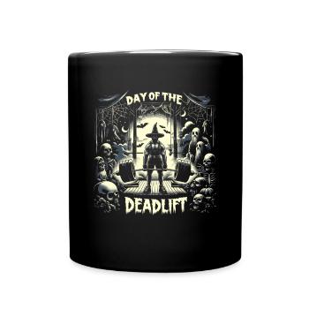 Tödlicher Deadlifter Horror: Bodybuilding und - Tasse einfarbig - Schwarz - Vorne