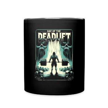 Schrecklicher Deadlifter Bodybuilding Workout - Tasse einfarbig - Schwarz - Vorne