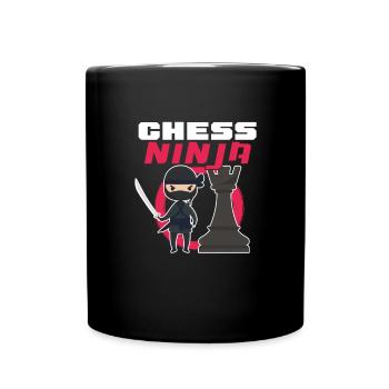 Chess Chessboard Checkmate Chess Player - Full Colour Mug - black - Front