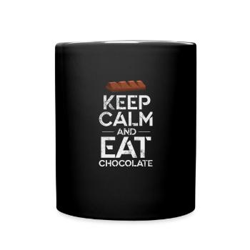 Schokolade - Tasse einfarbig - Schwarz - Vorne