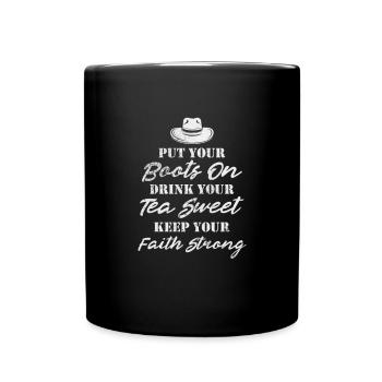 Cow-boy - Mug uni - noir - Devant
