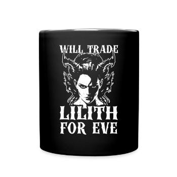 Lilith, Demon, Gothic, Mythology, Folklore, - Full Colour Mug - black - Front