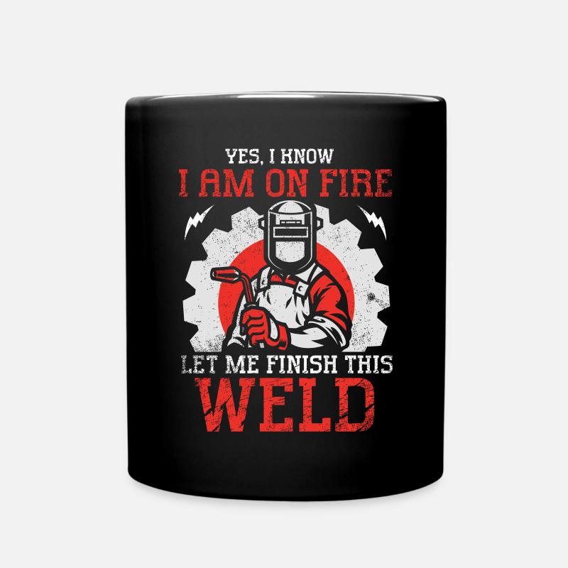 Welding Welding Worker Metalworking - Full Colour Mug - black