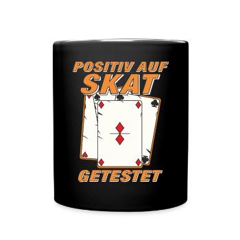 POSITIV AUF SKAT GETESTET - Tasse einfarbig - Schwarz - Vorne