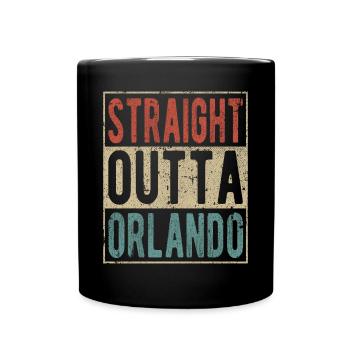 Direkt aus Orlando - Tasse einfarbig - Schwarz - Vorne