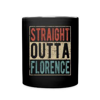 Direkt aus Florenz - Tasse einfarbig - Schwarz - Vorne