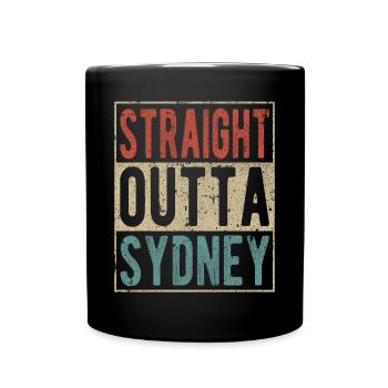 Direkt aus Sydney - Tasse einfarbig - Schwarz - Vorne