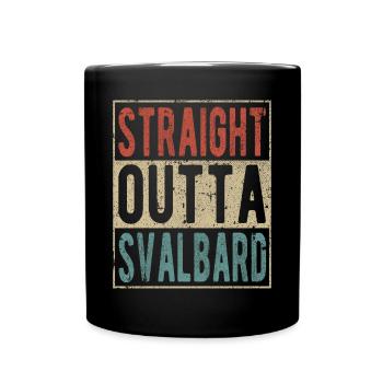 Tout droit sorti du Svalbard - Mug uni - noir - Devant