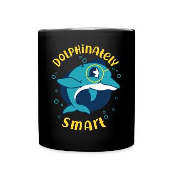 Dolphin Dolphinateley Smart - Full Colour Mug - black - Front