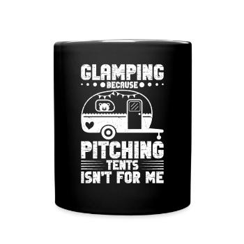 Glamper Vacances en camping en plein air Glamping - Mug uni - noir - Devant