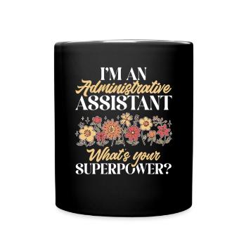 Secrétaire, Adjointe administrative, Commis de bureau - Mug uni - noir - Devant