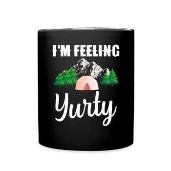Glamper Nature Lovers Vacances en camping en plein air - Mug uni - noir - Devant