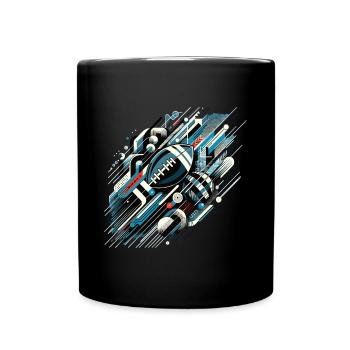 American Football Football Football Helmet Football - Full Colour Mug - black - Front