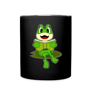 Livre de Nerd grenouille - Mug uni - noir - Devant