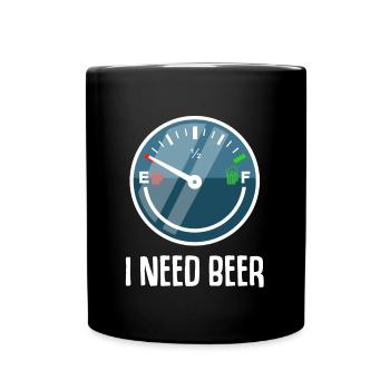 J’AI BESOIN DE BIÈRE Bière Amateurs de bière - Mug uni - noir - Devant