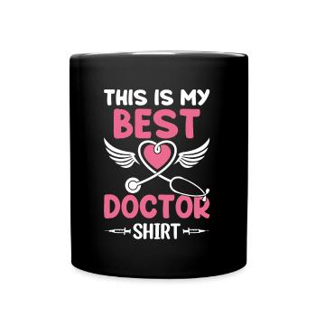 This Is My Best Doctor Shirt Emergency Doctor - Tasse einfarbig - Schwarz - Vorne