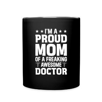 Doctor - Je suis une fière maman d’un doc génial - Mug uni - noir - Devant