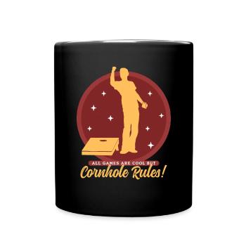 Cornhole Player Blind Hole Bean Bag cadeau - Mug uni - noir - Devant