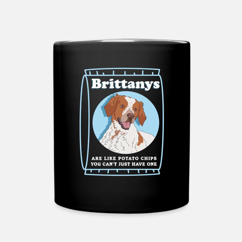 Brittany Epagneul Breton Hund Geschenk - Tasse einfarbig - Schwarz