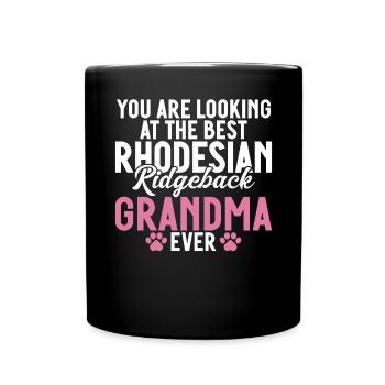 Rhodesian Ridgeback Gifts - Full Colour Mug - black - Front