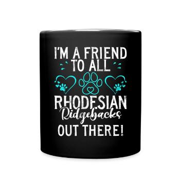 Rhodesian Ridgeback Gifts - Full Colour Mug - black - Front
