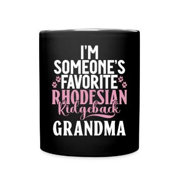 Rhodesian Ridgeback Gifts - Full Colour Mug - black - Front